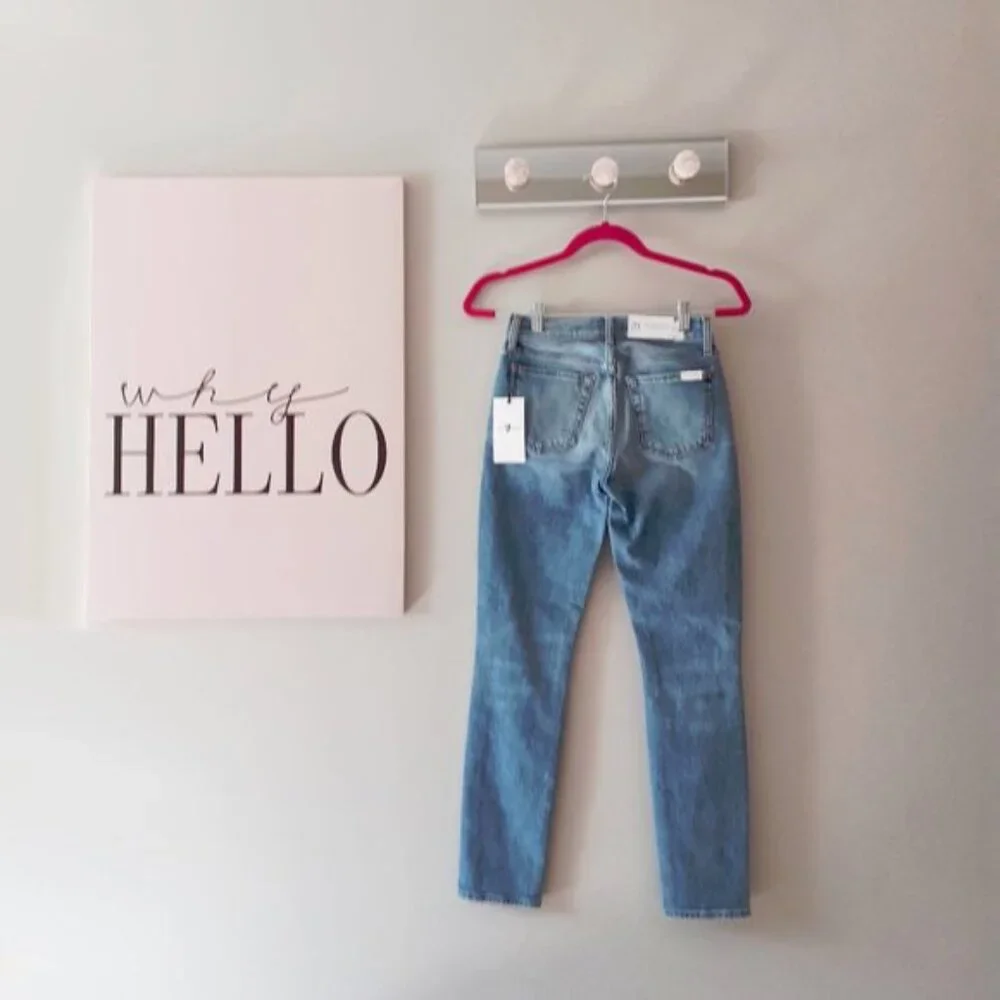 NWT 7 For All Mankind ankle skinny denim jeans 23 - Picture 9 of 9